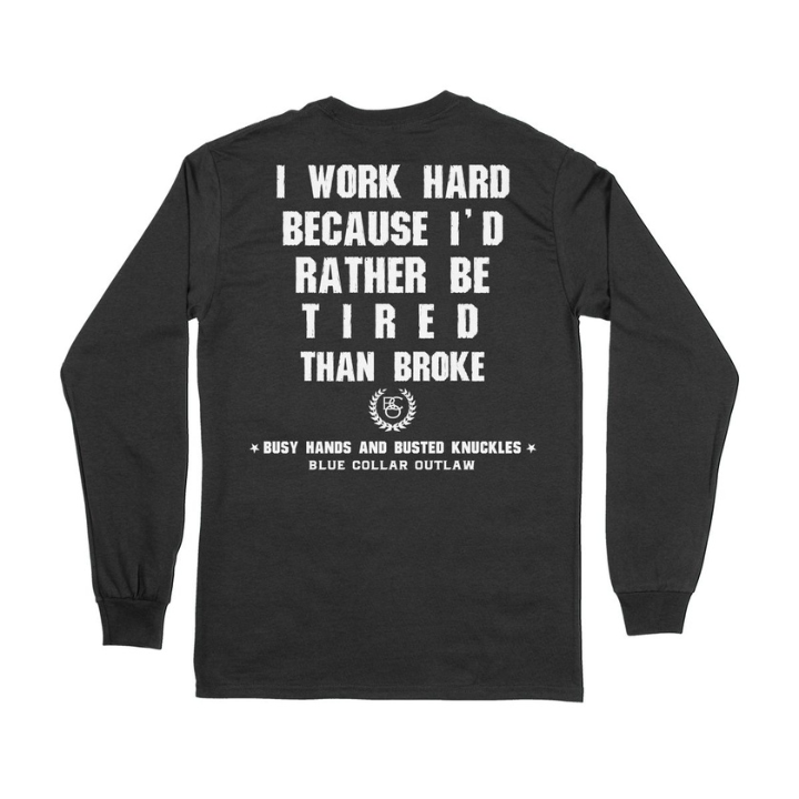 L/S BROKE - BLK